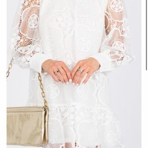 Karlie lace mini dress